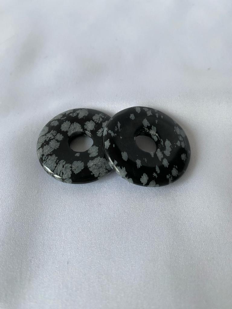 Obsidiaan sneeuwvlok 30mm